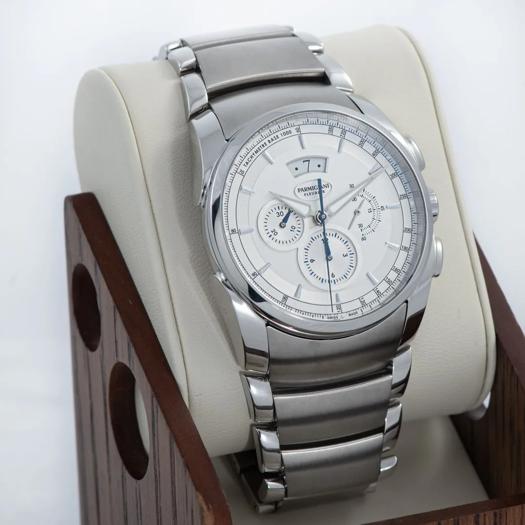 2024 Parmigiani Fleurier Tonda Metrographe Stainless Steel / White / Bracelet PFC274-0000100-B33002