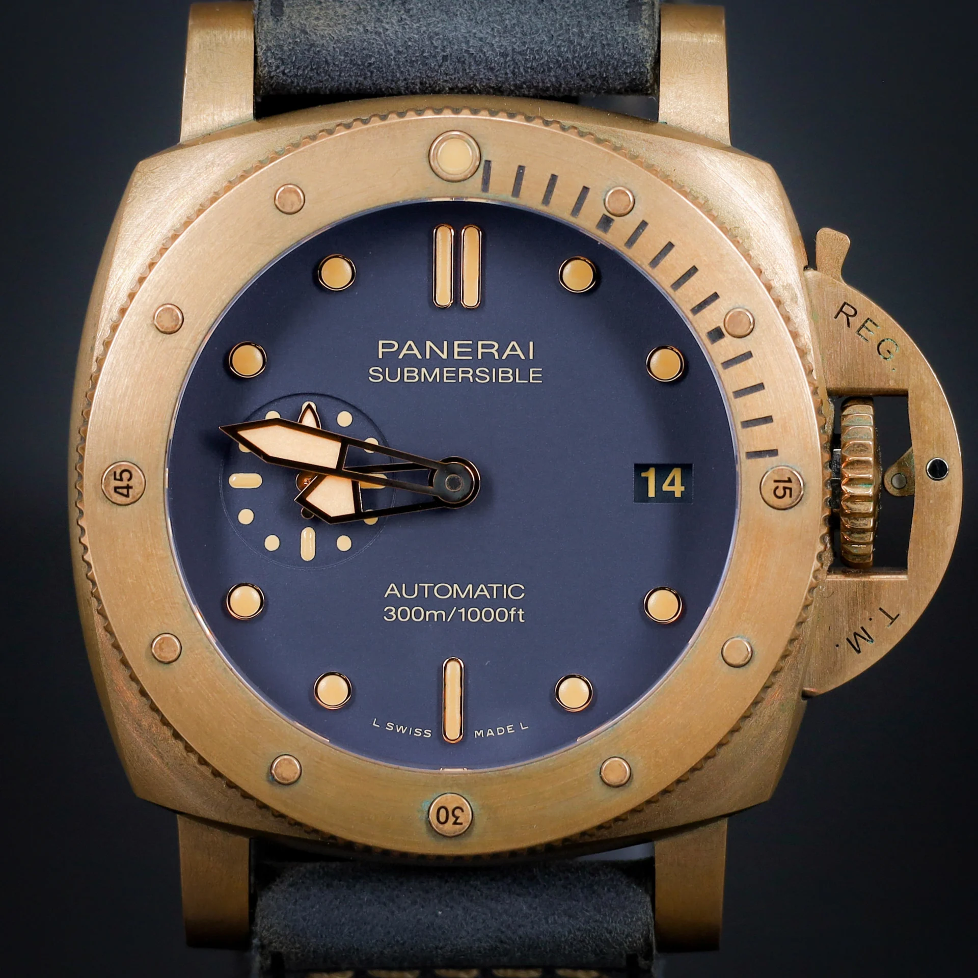 2021 Panerai Luminor Submersible 42 3 Days Automatic Bronzo Blu Abisso PAM01074