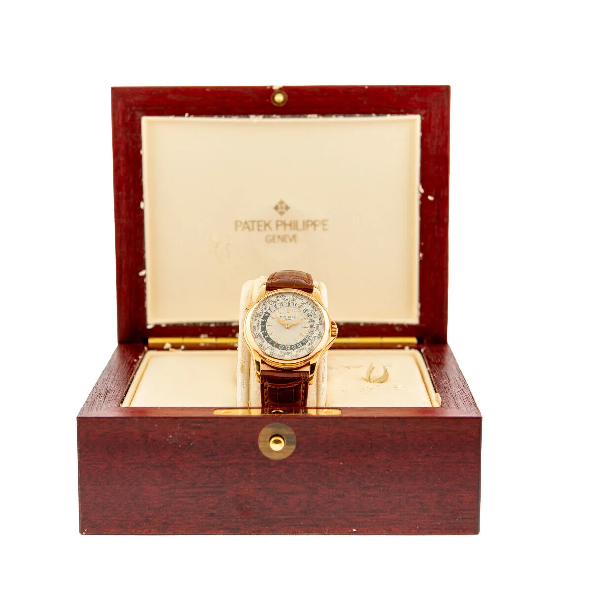 2000 Patek Philippe World Time Rose Gold / Silvered 5110R-001 Listing Image 4