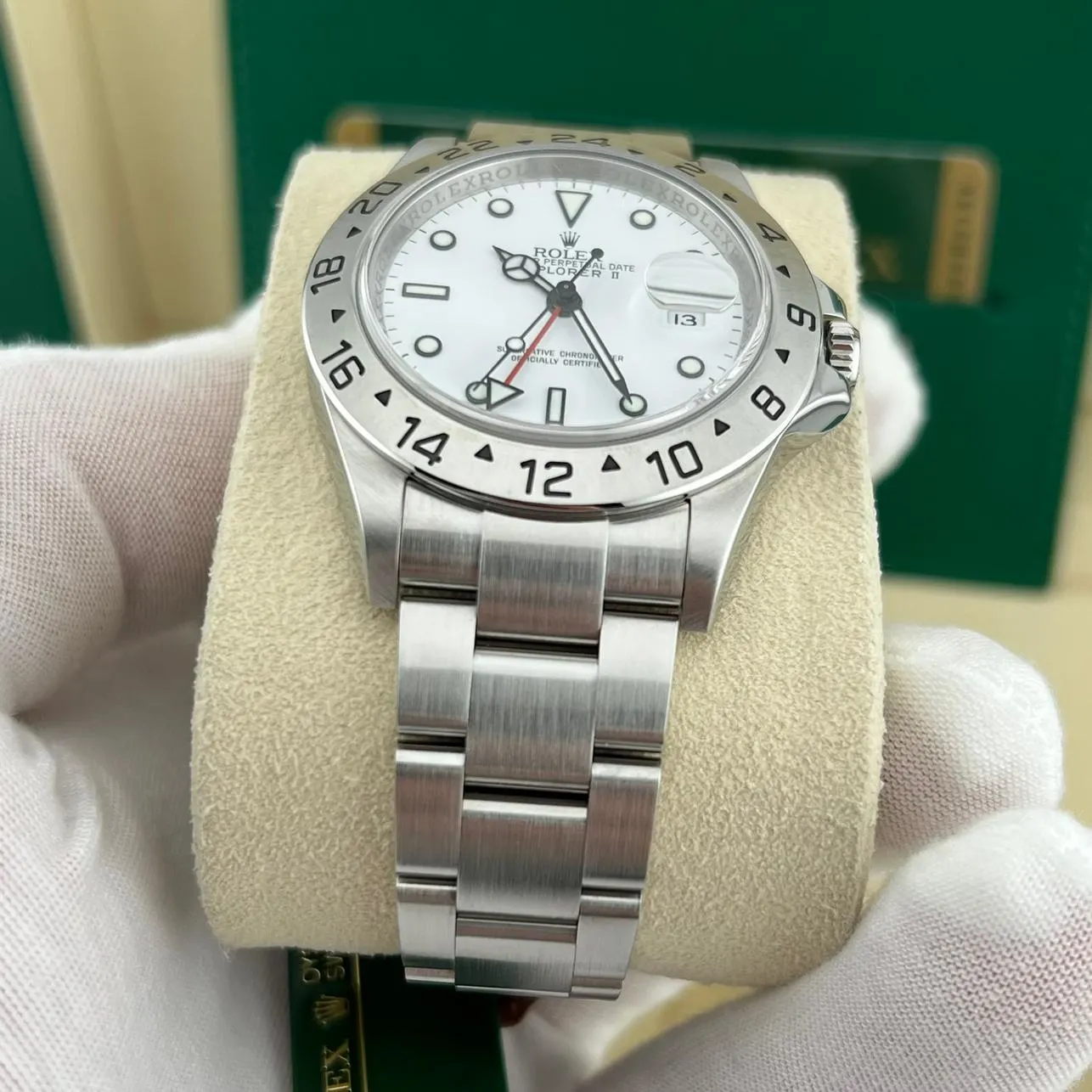 2008 Rolex Explorer II "Polar" / SuperLuminova / 3186 16570 Listing Image 5