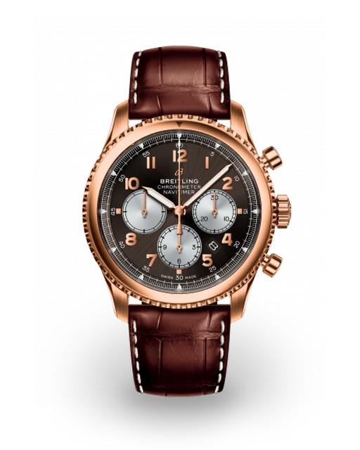 Breitling Navitimer 8 B01 Chronograph 43 Red Gold / Bronze / Brown Croco RB0117131Q1P1  Model Image