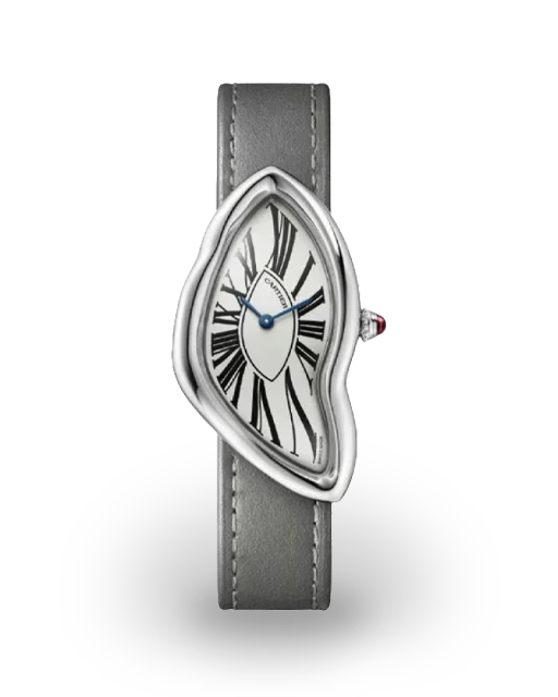 Cartier Crash New Bond Street Edition Platinum / Silvered / Roman / Strap WGCH0050  Model Image