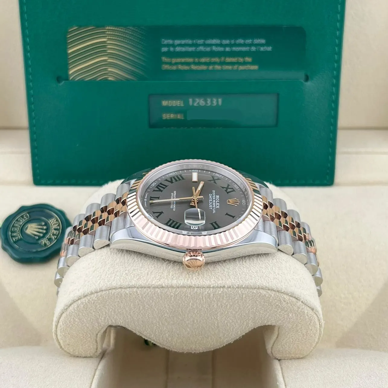 2023 Rolex Datejust 41 Two-Tone "Wimbledon" / Fluted / Jubilee 126331-0016 Listing Image 3