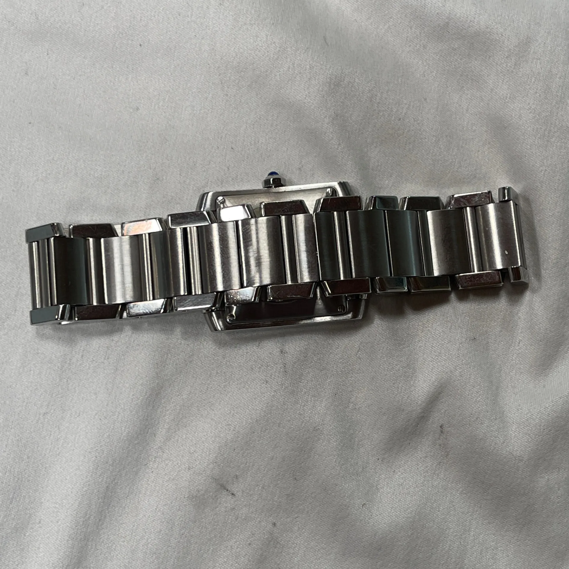 Cartier Tank Française Steel / Silvered / Roman / Bracelet W51002Q3 Listing Image 7
