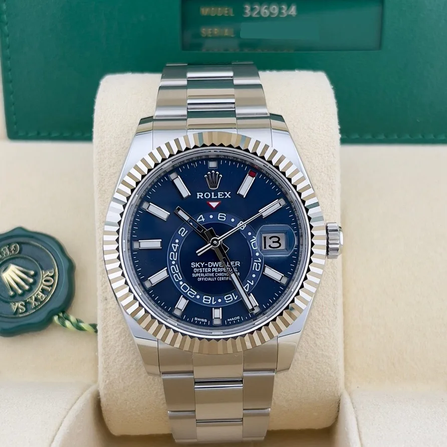 2022 Rolex Sky-Dweller / Fluted / Blue / Oyster 326934-0003 Listing Image