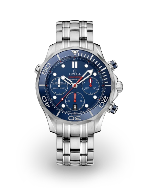 Omega Seamaster Diver 300M Co-Axial 44 Chronograph Stainless Steel / Blue / Bracelet 212.30.44.50.03.001  Model Image