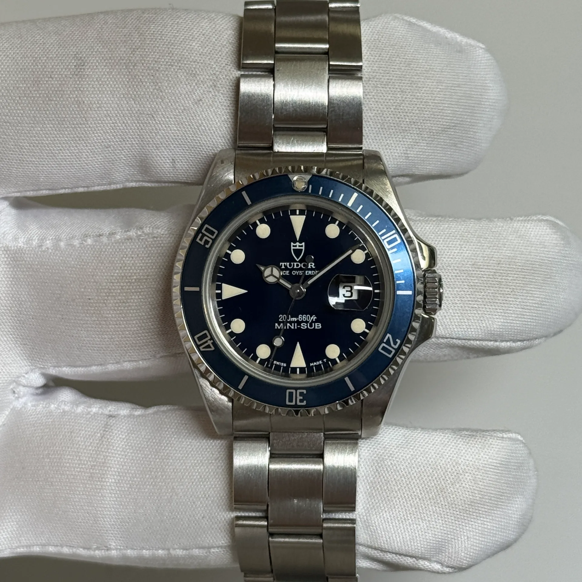 Tudor Prince Oysterdate Mini-Sub / Blue / Steel 73190