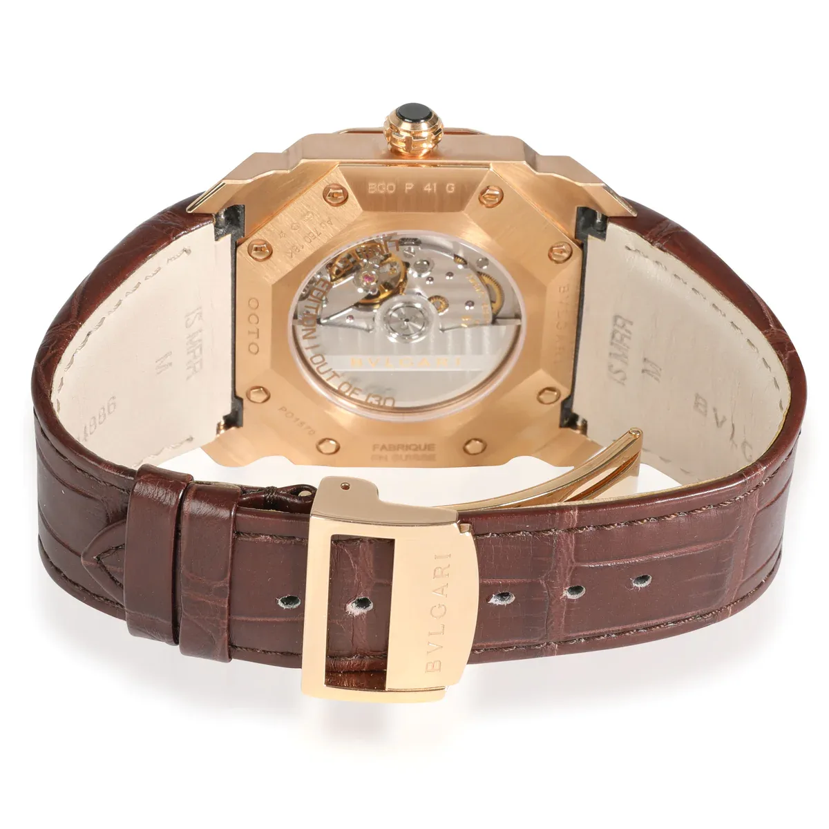 Bvlgari Octo Solotempo Criollo 41 Rose Gold / Brown / Arabic / Strap - Limited to 130 Pieces 102250 BGO P 41 G Listing Image 3