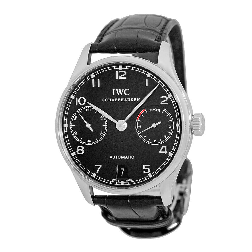 IWC Portuguese Automatic Stainless Steel / Black IW5001-09
