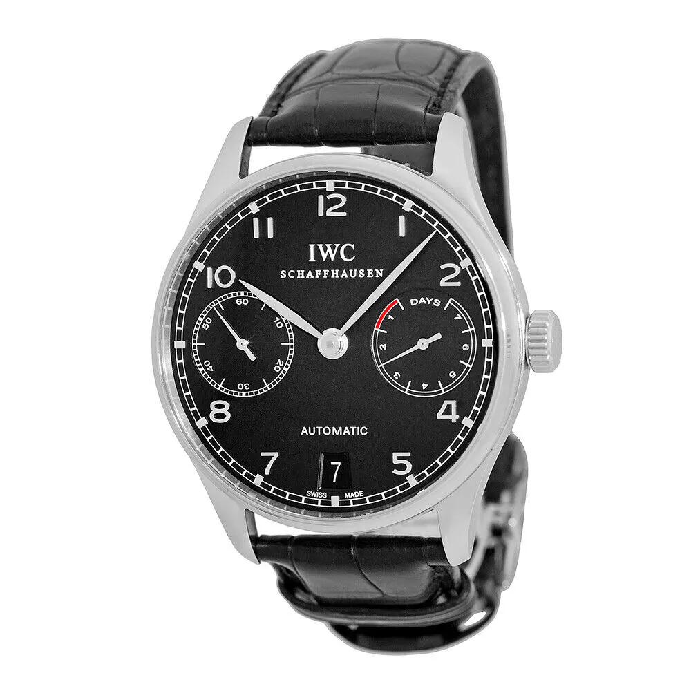 IWC Portuguese Automatic Stainless Steel / Black IW5001-09 Listing Image 1