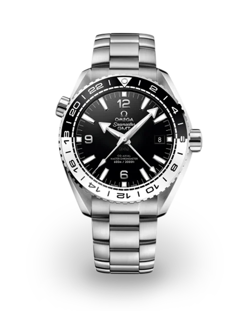 Omega Seamaster Planet Ocean 600M Co-Axial 43.5 Master Chronometer GMT Stainless Steel / Black White / Bracelet 215.30.44.22.01.001  Model Image