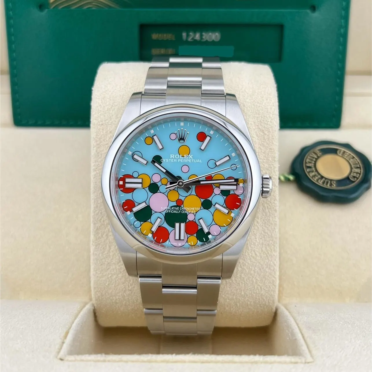 2023 Rolex Oyster Perpetual 41 Celebration-Motif 124300-0008 Listing Image 2