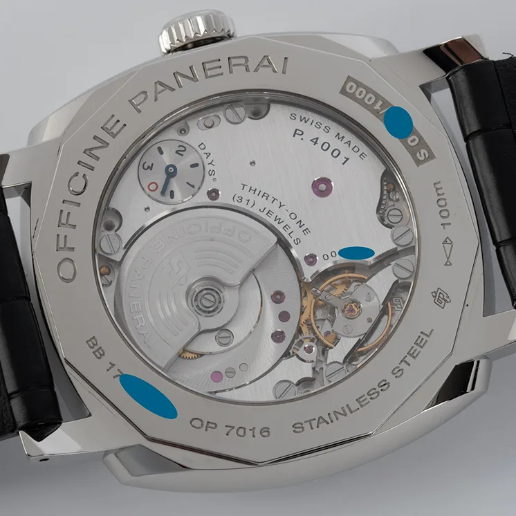 2017 Panerai Radiomir 1940 3 Days GMT Automatic Acciaio Hobnail PAM00627 Listing Image 4