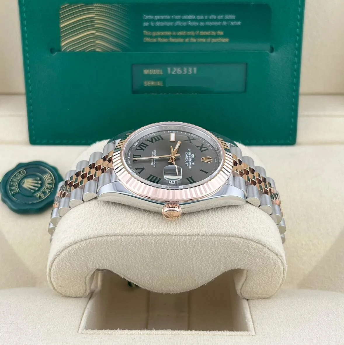 2024 Rolex Datejust 41 Two-Tone "Wimbledon" / Fluted / Jubilee 126331-0016 Listing Image 3