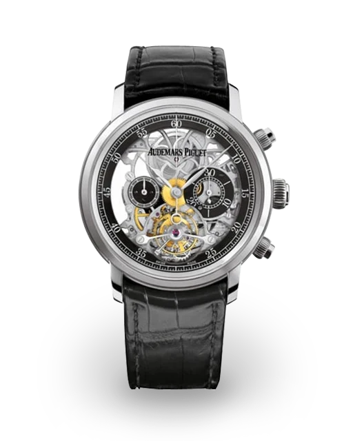 Audemars Piguet  Jules Audemars Tourbillon Chronograph 41 White Gold / Skeletonized 26346BC.OO.D002CR.01 Model Image