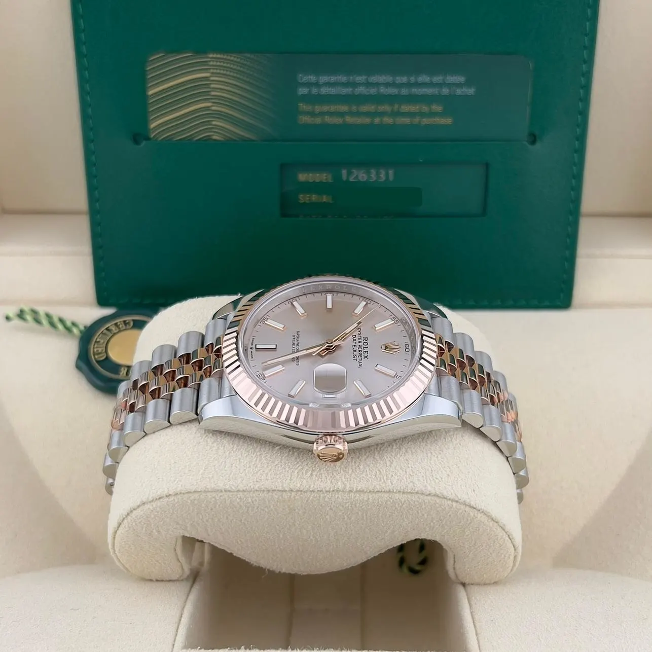 2023 Rolex Datejust 41 Two-Tone / Fluted / Sundust / Jubilee 126331-0010 Listing Image 3